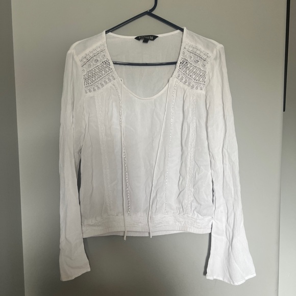 White long sleeved blouse - Picture 1 of 4